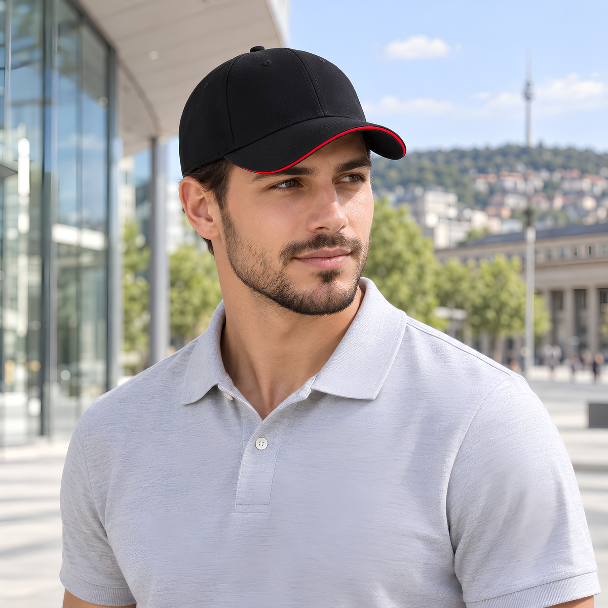 DAHERINK Cotton 6-Panel Sandwich Cap