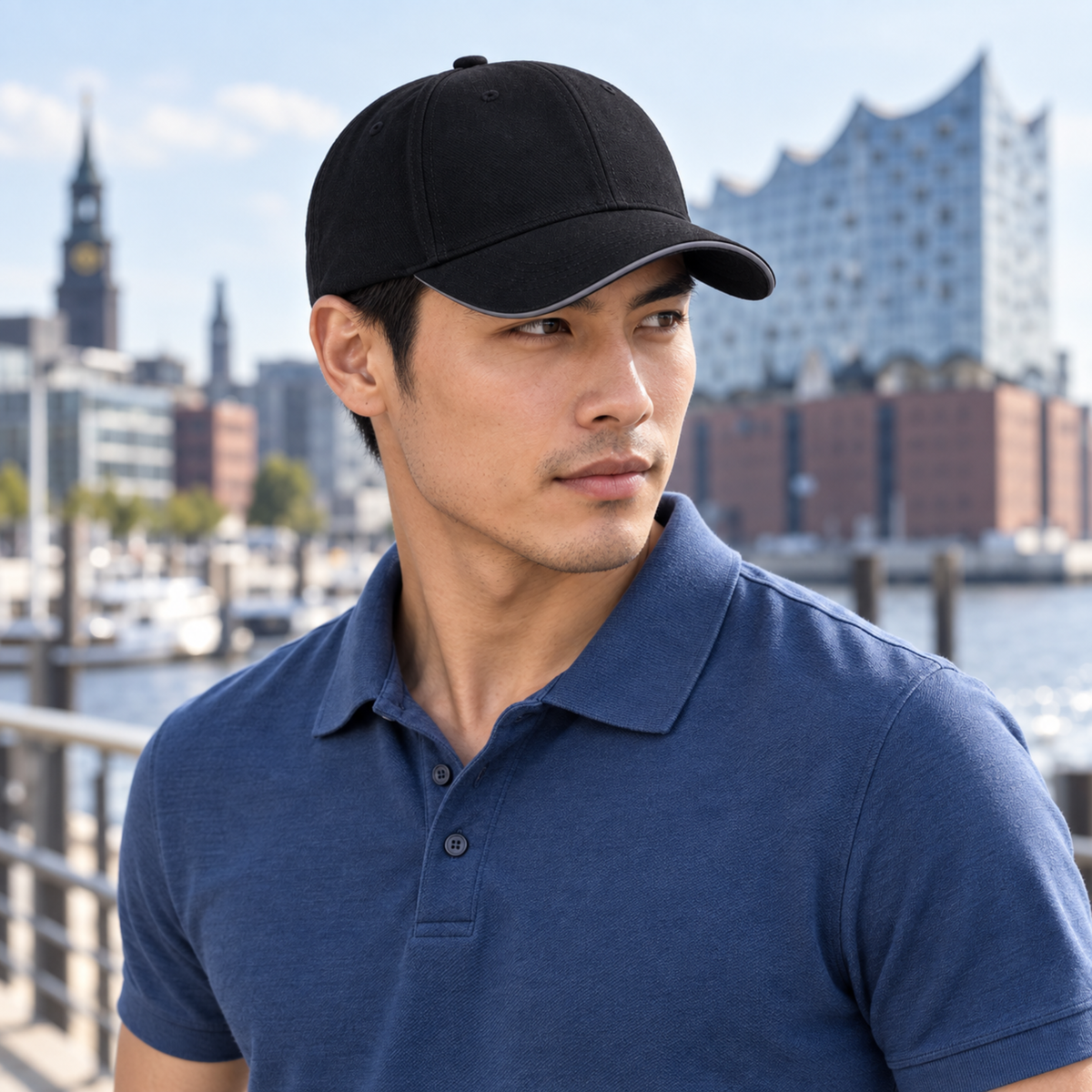 DAHERINK Cotton 6-Panel Sandwich Cap