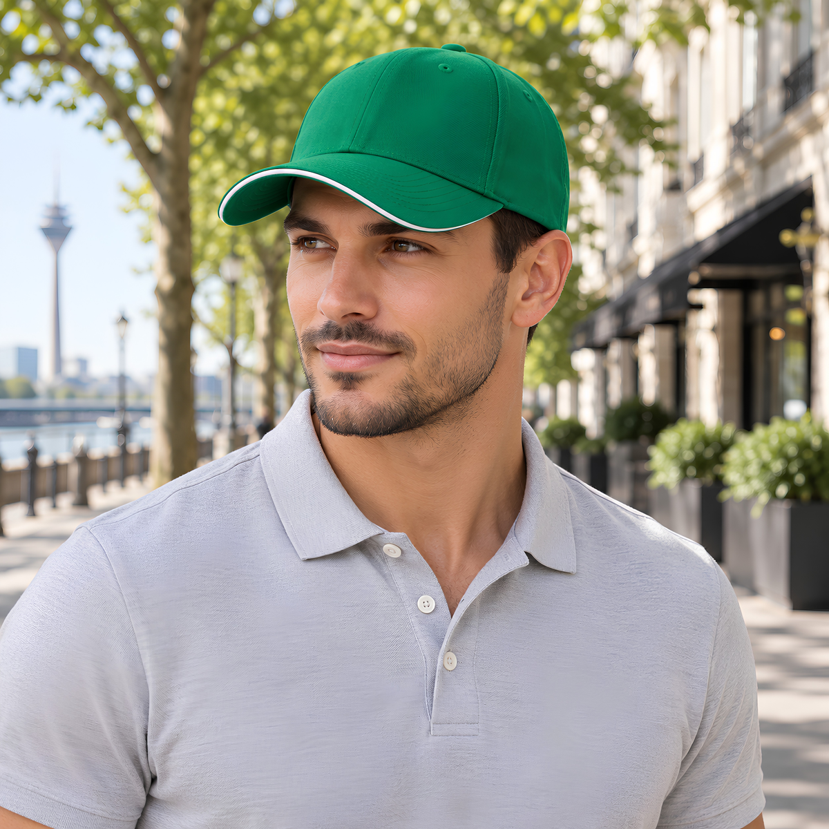 DAHERINK Cotton 6-Panel Sandwich Cap